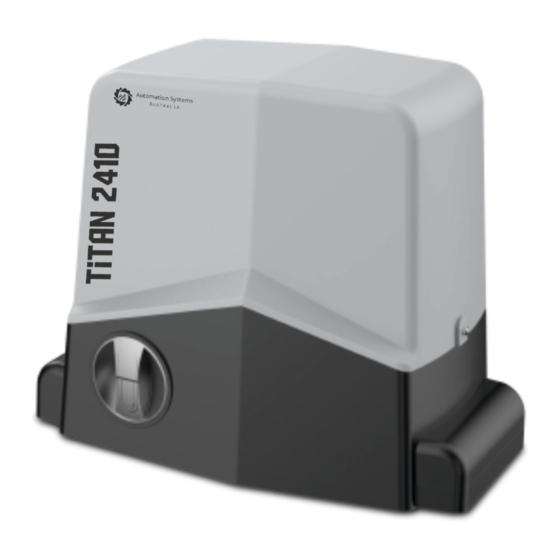 Automation Systems AUSTRALIA TiTAN 2410 Manuals