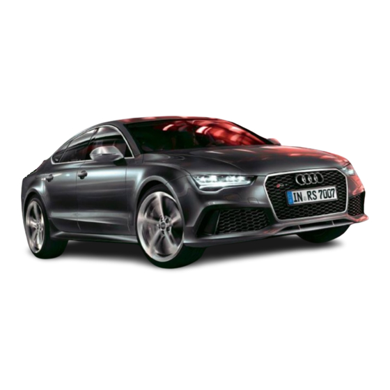 Audi RS 7 Sportback 2016 Owner's Manual