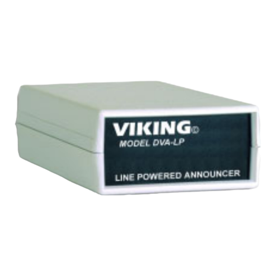 Viking DVA-LP Supplementary Manual