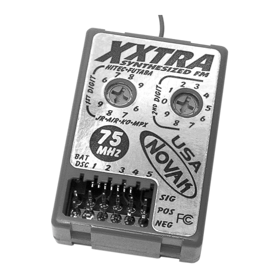 NOVAK XXTRA FM SYNTHESIZED RECEIVER Operation Manual