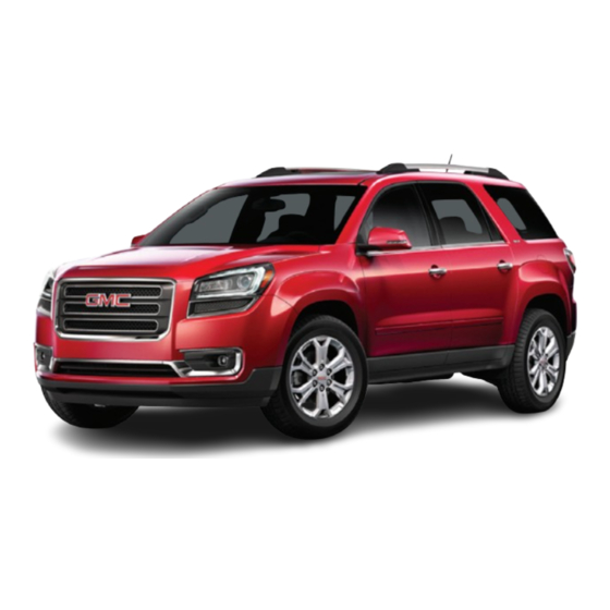 GMC 2013 Acadia Quick Reference Manual