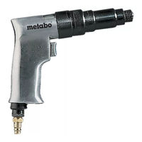 Metabo Pistol Grip Air Screwdriver DS 1610 Operating Instructions Manual