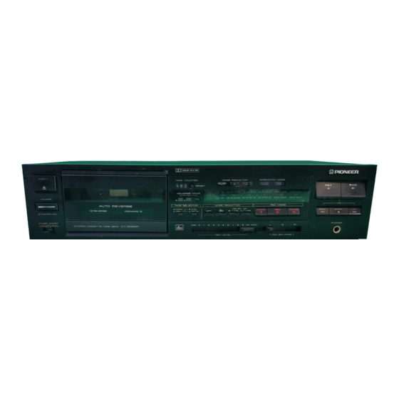 Pioneer CT-2080R Operating Instructions Manual
