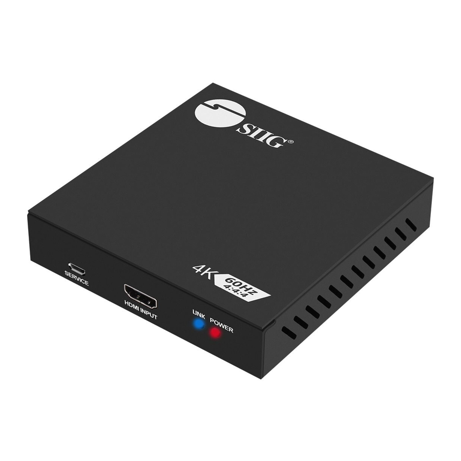SIIG CE-H23G11-S1 Quick Start Manuals