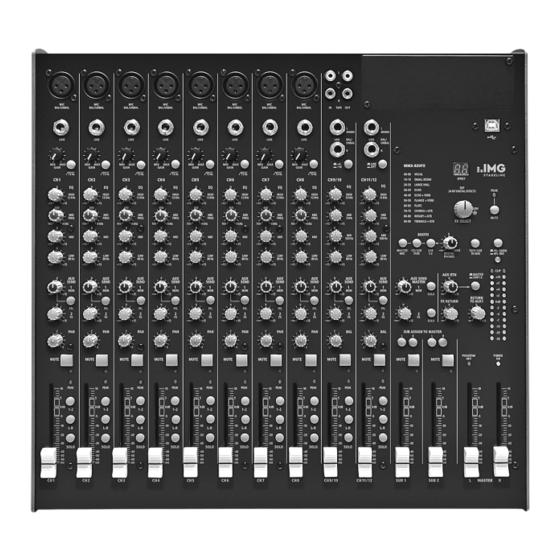 IMG STAGELINE MMX-82UFX Instruction Manual