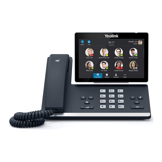 Yealink T58A Skype for Business Manuals
