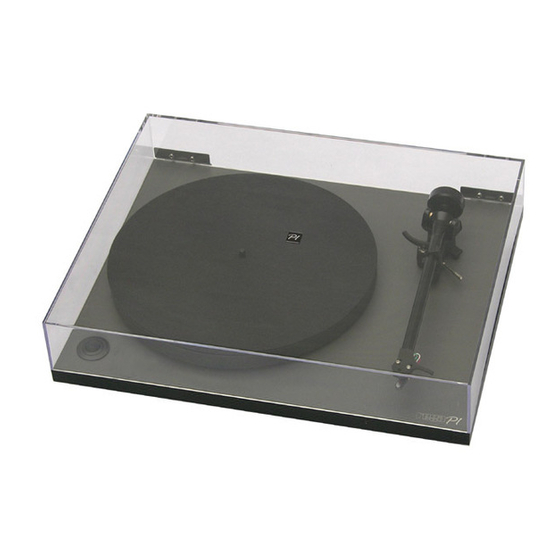 Rega P1 planar one User Manual