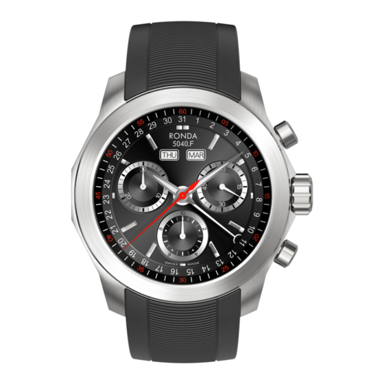 Ronda 5040.F User Manual