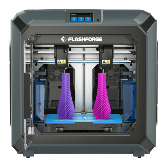 Flashforge Creator 3 Quick Start Manual