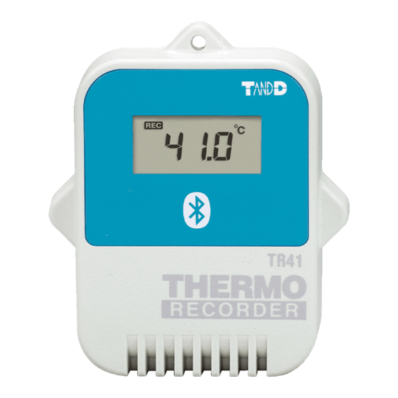T&D TR41 User Manual