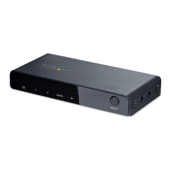 StarTech.com 2PORT-HDMI-SWITCH-8K Quick Start Manual
