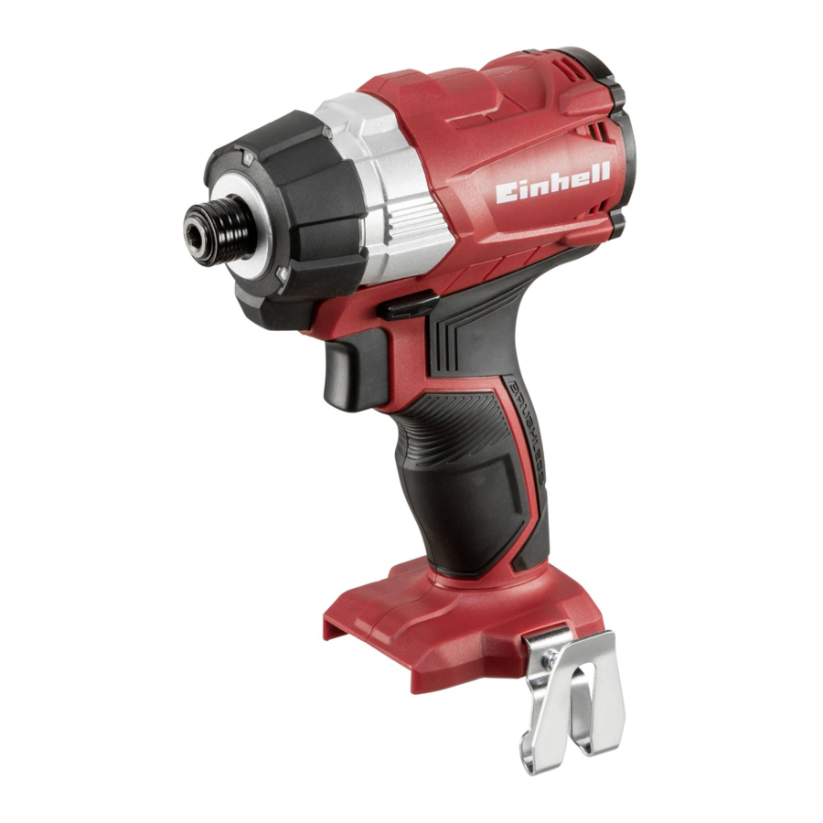 Einhell TP-CI 18 Li BL (45.100.30) - Hammer Screwdriver Manual