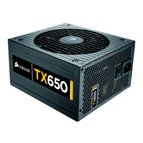 Corsair TX650 Manuals