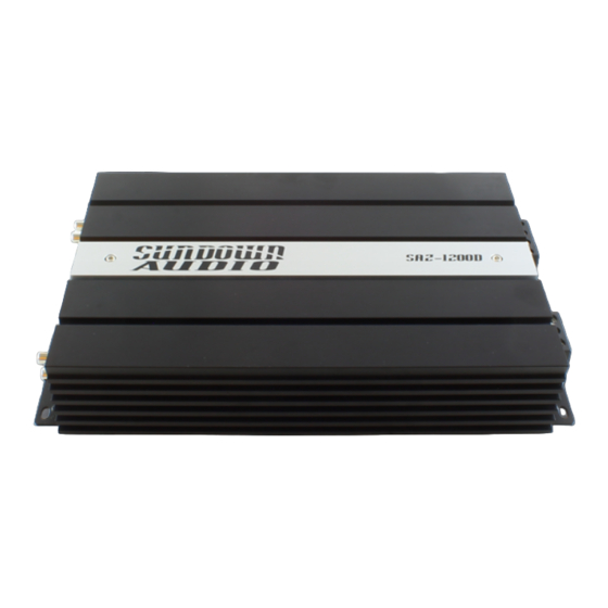 Sundown Audio SAX-125.4 Owner's Manual