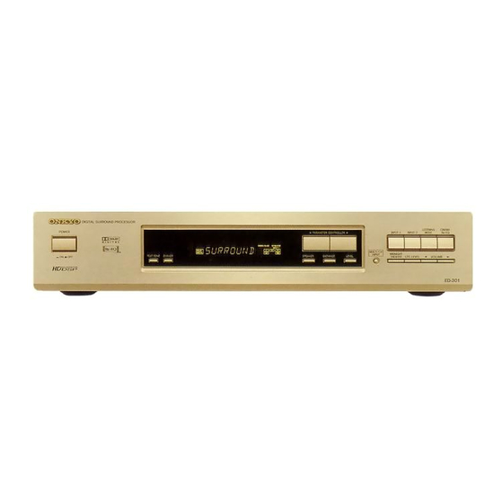 Onkyo ED-301 Instruction Manual