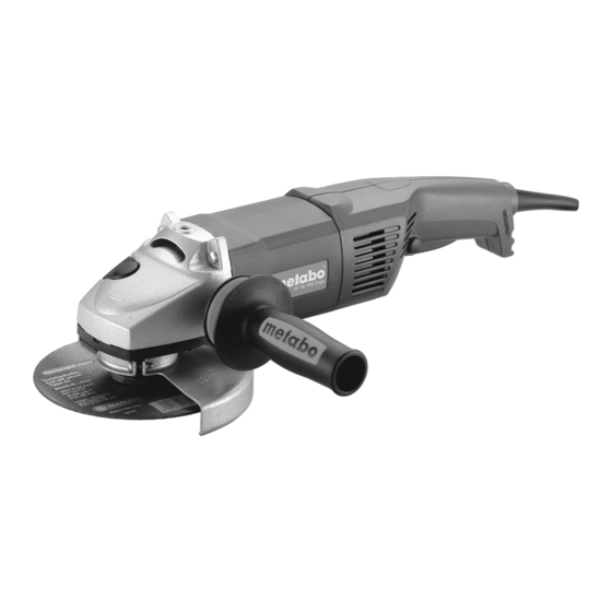 User Manuals: Metabo WA 14-125 Ergo Sander