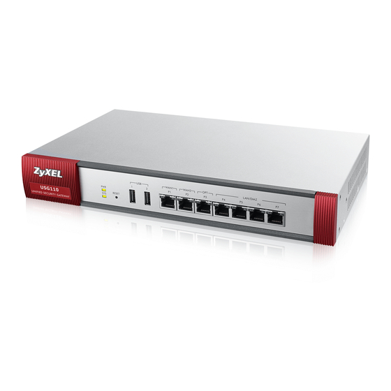 ZyXEL Communications ZyWALL 110 Handbook
