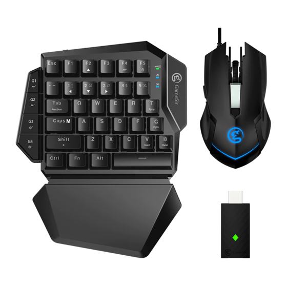 User Manuals: GameSir VX AimSwitch Keyboard Mouse Combo