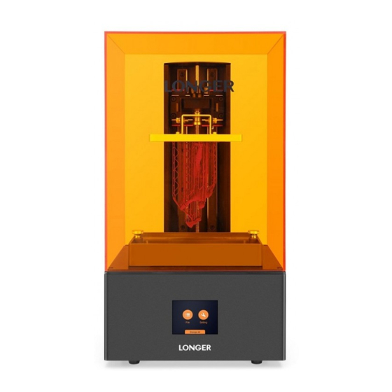 LONGER Orange10 Resin 3D Printer Manuals