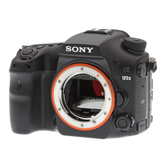 Sony A99 II Instruction Manual