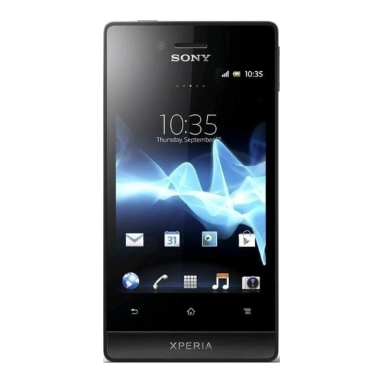Sony XPERIA miro ST23i User Manual