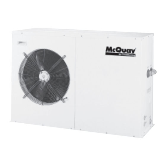 McQuay R410A SINGLE COMPRESSOR SERIES Installation Manual