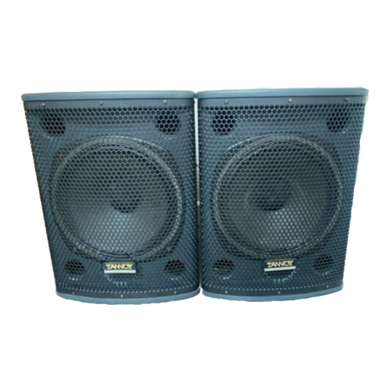 Tannoy i12 Manuals