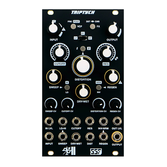 SSF BII Electronics TRIPTYCH Quick Start Manual