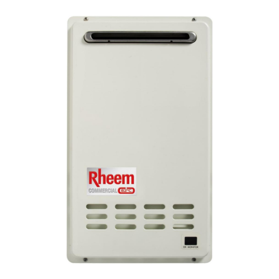 Rheem 872 Series Owner's Manual And Installation Instructions