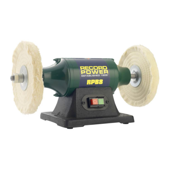 Record Power RPB8 Buffing Machine Manuals