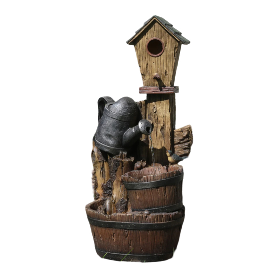 Sunnydaze Decor RUSTIC BIRDHOUSE & GARDEN WATERING CAN Manual