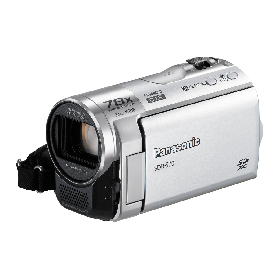 Panasonic SDR-T70 Operating Instructions Manual