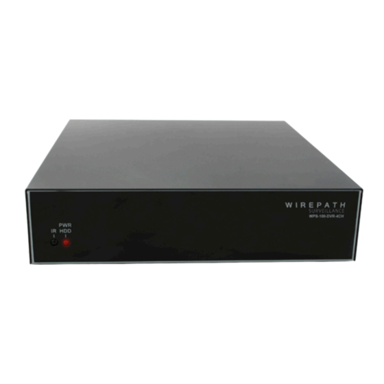 Wirepath Surveillance WPS-100-DVR Manuals