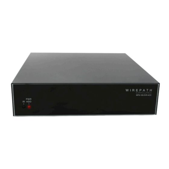 Wirepath Surveillance WPS-100-DVR User Manual