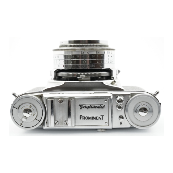 VOIGTLANDER PROMINENT II Instructions For Use Manual