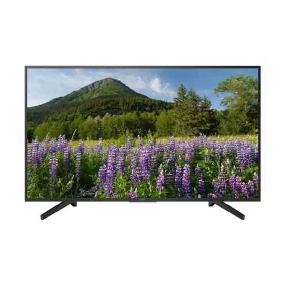 Sony Bravia KD-65X7000F Manuals