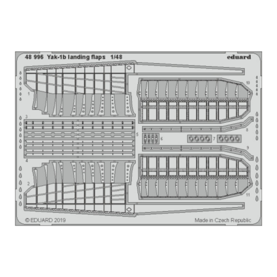 Eduard Yak-1b landing flaps Assembly Instructions
