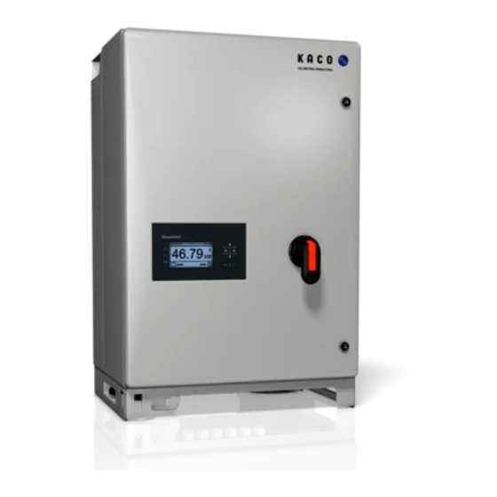 Kaco blueplanet 50.0 TL3 Quick Manual