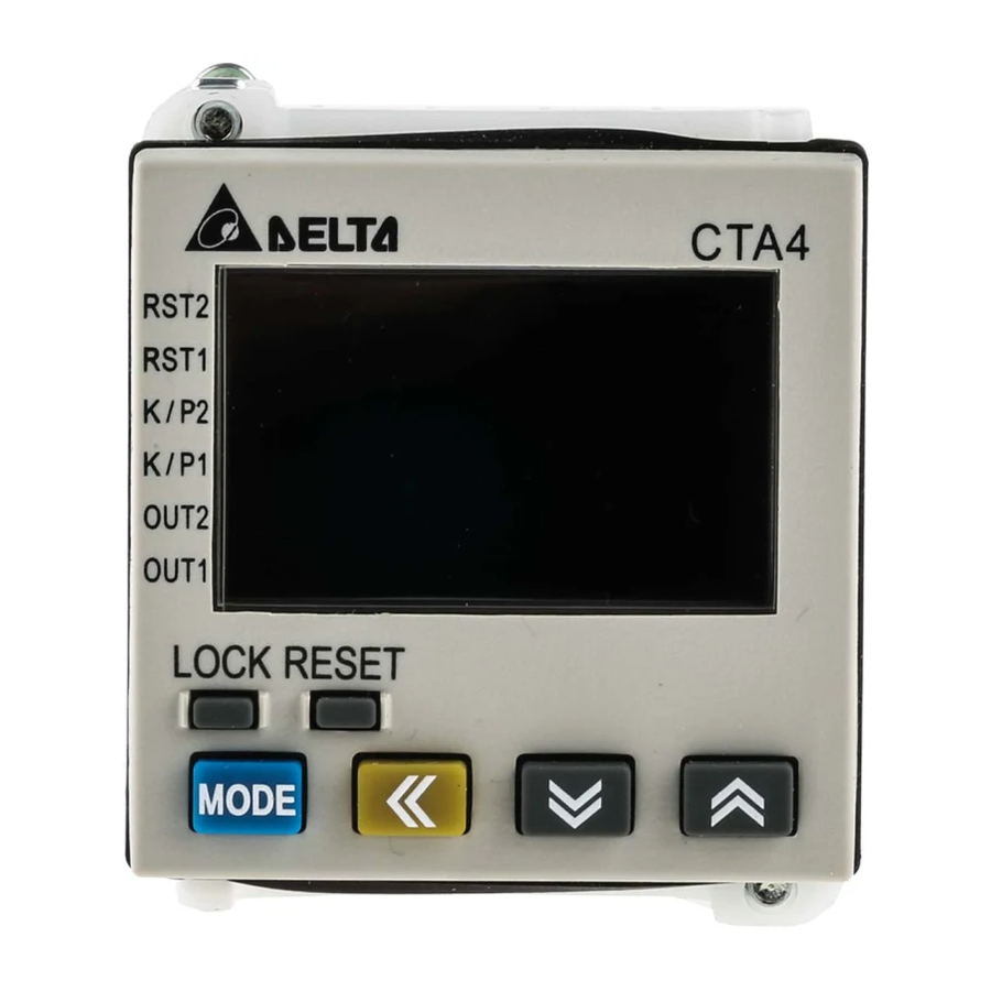 Delta Electronics CTA4 Instruction Sheet