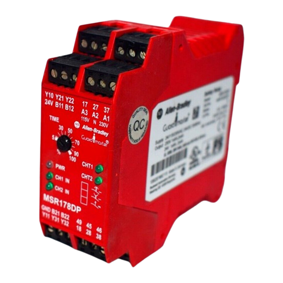 Rockwell Automation Allen-Bradley Guardmaster Minotaur MSR178DP Quick Start Manual - Troubleshooting