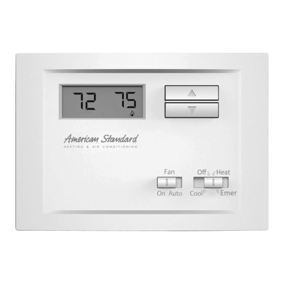 American Standard ACONT103 Installation And User Manual