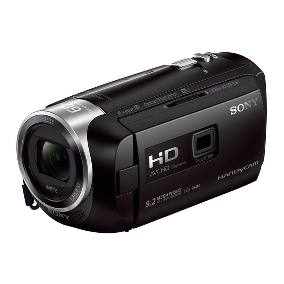 Sony HDR-CX405 Service Manual