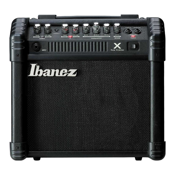 Ibanez Tone Blaster Xtreme TBX15R Manuals