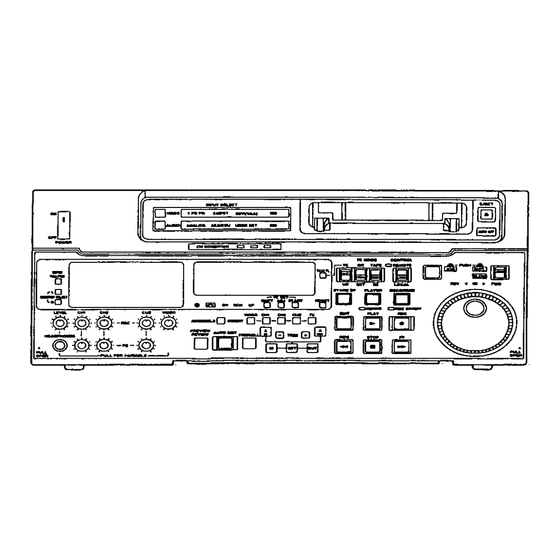 Panasonic AJ-D850A Operating Instructions Manual