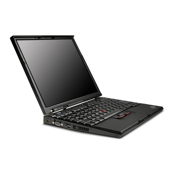 Lenovo ThinkPad X40 Guide De Maintenance Et D'identification Des Incidents