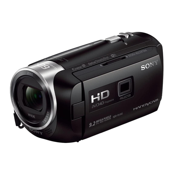 Sony Handycam HDR-CX405 Manuals