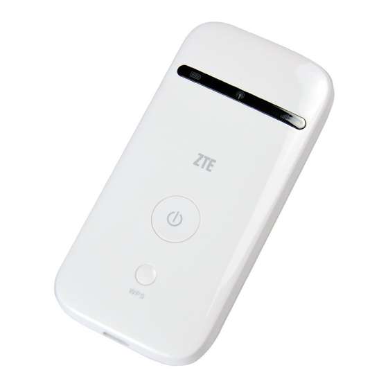 Zte MF83M Quick Manual