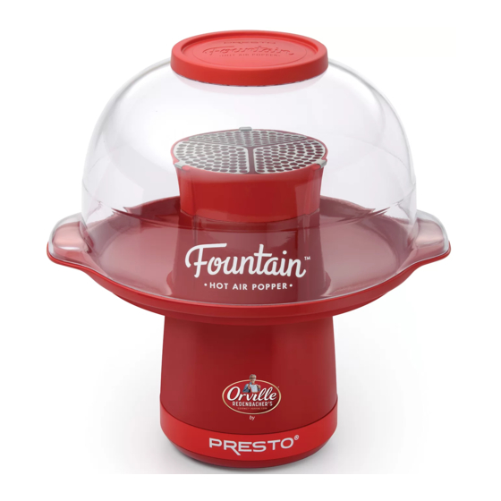 Presto Fountain Instructions