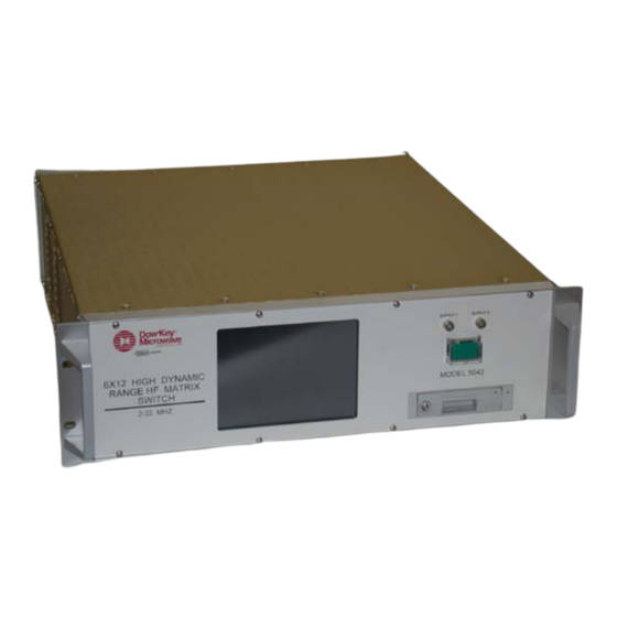 Dover Dow-Key Microwave 3205 Manuals