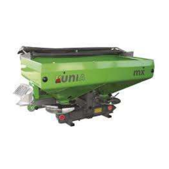 UNIA MX Fertilizer Spreader Manuals